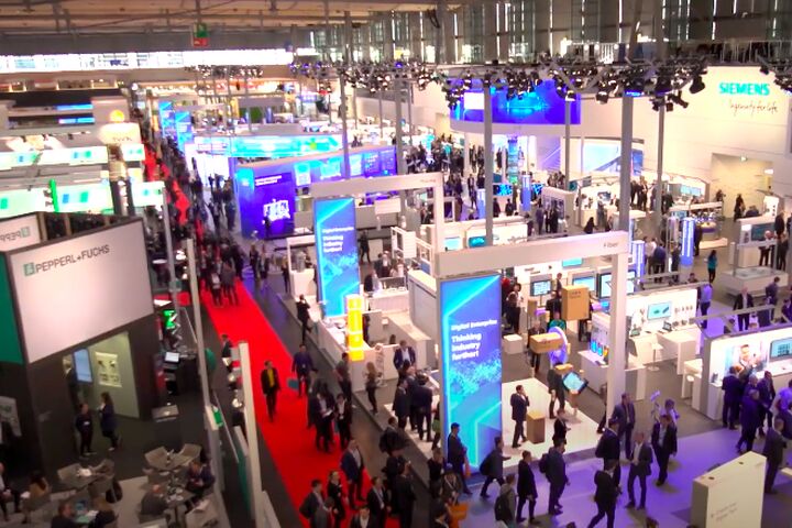 Die Industriemesse Hannover Messe im Jahr 2019