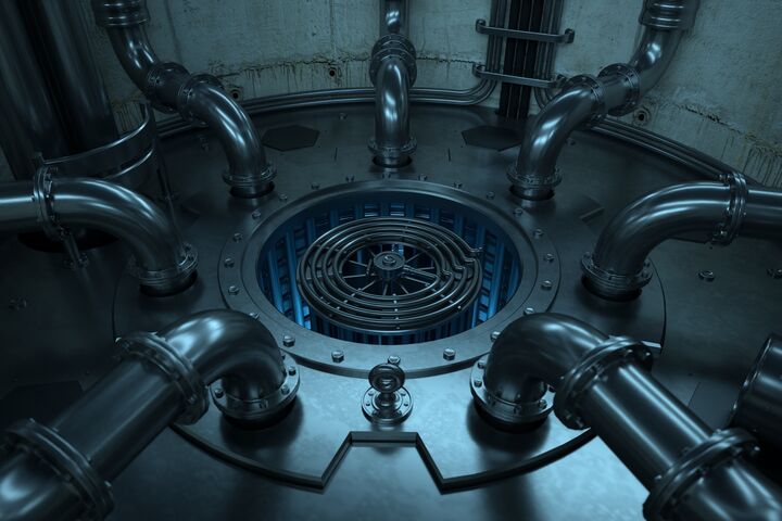 Nuklearreaktor in Atomkraftwerk