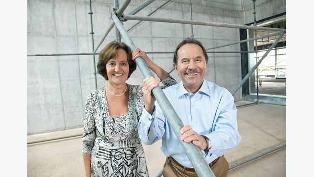 Klaus Fronius und Schwester Brigitte Strauß