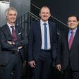 (v.l.n.r.): Technikvorstand (COO) Helmut Kaufmann, Vorstandsvorsitzender (CEO) Gerald Mayer und Vertriebsvorstand (CSO) Victor Breguncci
