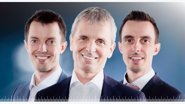 COO Dominik, CEO Friedrich und CTO Jakob Santner