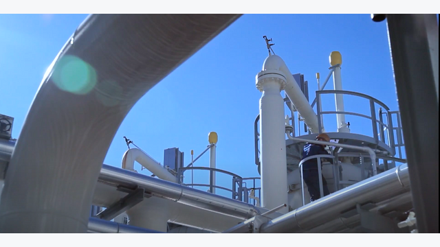 Ein Gasspeicher des Energiekonzerns OMV