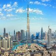 Das Stadtzentrum von Dubai in den Vereinigten Arabischen Emiraten