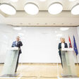Pressekonferenz von Finanzminister Magnus Brunner und Umweltministerin Leonore Gewessler