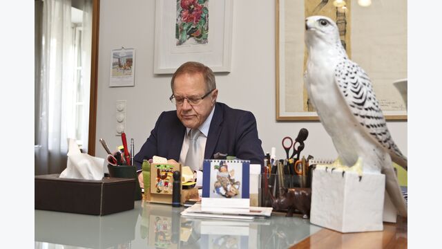 Sanierer Erhard Grossnigg in seinem Büro in der Zentrale Walfischgasse 5