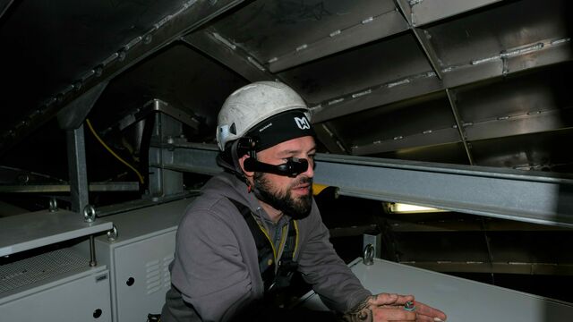 Datenbrilleneinsatz bei Windenergieanlage von Energie Burgenland