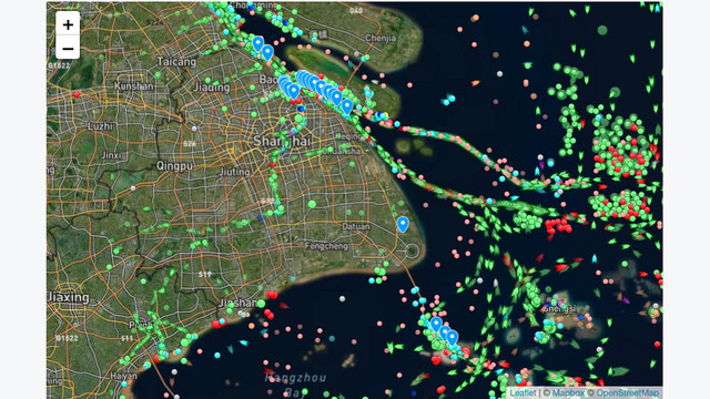 Hafen Shanghai Mai 2022