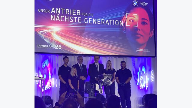 Pressekonferenz zur neuen Elektro-Linie im BMW-Werk in Steyr.