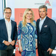 Mario Derntl (Geschäftsführer zukunft.lehre.österreich.), Monica Rintersbacher (Geschäftsführerin Leitbetriebe Austria), Andreas Gnesda (Beiratsvorsitzender Leitbetriebe Austria)