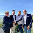 Doppelmayr übernimmt Carvatech: von links nach rechts Robert Vockenhuber, Michael Koeb, Reinhard Aschauer und Thomas Pichler