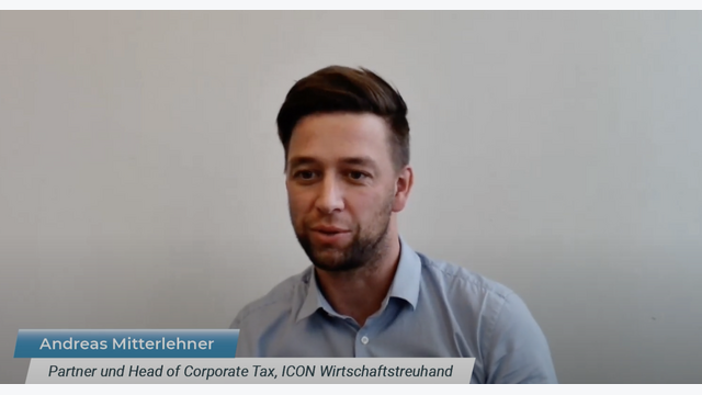 Andreas Mitterlehner, Head of Tax, ICON Wirtschaftstreuhand