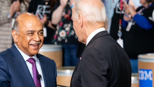 Präsident Biden im IBM-Werk in Poughkeepsie