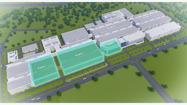 Das im Bau befindliche Werk in Kulim, Malaysia AT&S