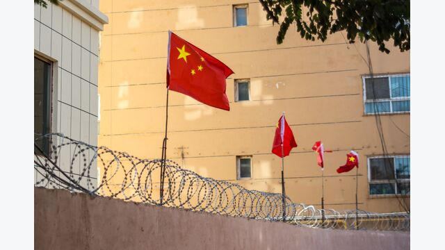 chinese flag, barbed wire, china, quarantine, lock down, lockdown, kashgar, flag, flags, kashi, xinjiang, barbed, wire, razor wire, fence, uyghur, boundary, border, barrier, symbol, symbolism, symbolic, detention, captivity, closed, imprisonment, concept, banned, prohibition, prohibited, immigrant, immigration, nation, national, sign, security, separation, muslim, communism, deportation, guard, red, day, people's republic of china, buildings, barbedwire, barb wire, barbed wired, barbed tape