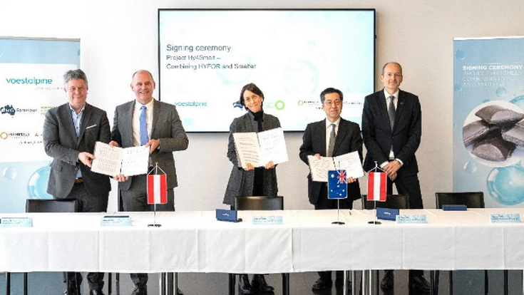 © Primetals Technologies Primetals Technologies, Fortescue und die Voestalpine entwickeln und bauen eine industrielle Großanlage für die Herstellung von emissionsfreiem Eisen.