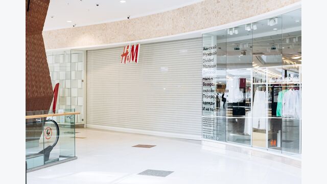 leere Geschäfte Russland