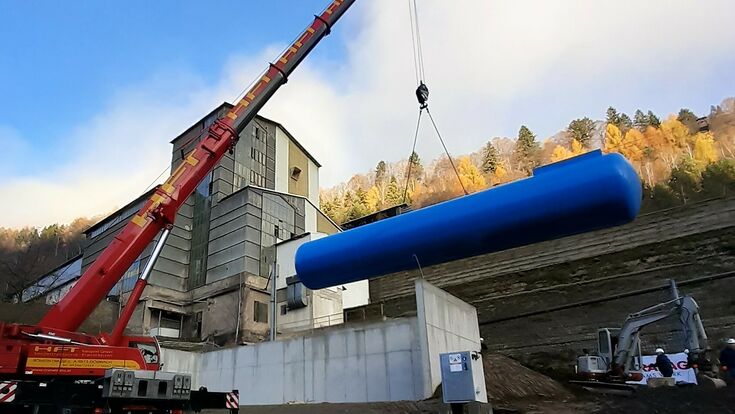 © RHI Magnesita BILD zu OTS - Im Werk Radenthein wird der LPG (Fl?ssiggas)-Tank in Betrieb genommen.