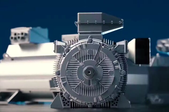 Motorenbau der Motorensparte Innomotics von Siemens