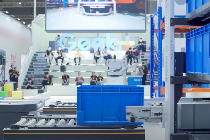 Geek+, Hersteller von AMR-Technologie, will durch Robotik die Logistik nachhaltiger gestalten.