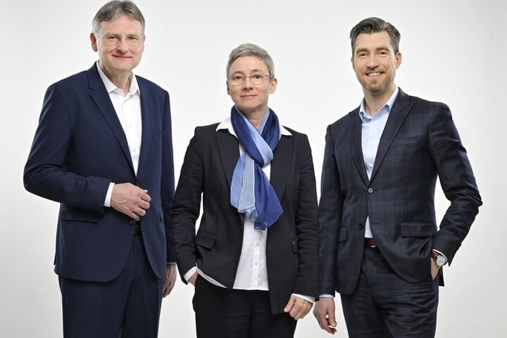 Künftige Dreier-Geschäftsführung des AIT Austrian Institute of Technology