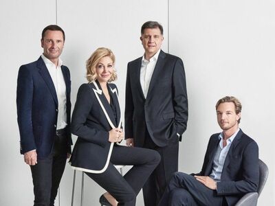 Robert Buchbauer, Nadja Swarovski, Mathias Margreiter, Markus Langes-Swarovski