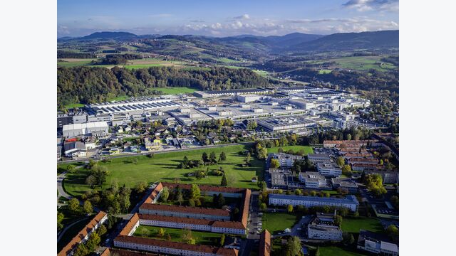 BMW-Werk in Steyr aus der Luft