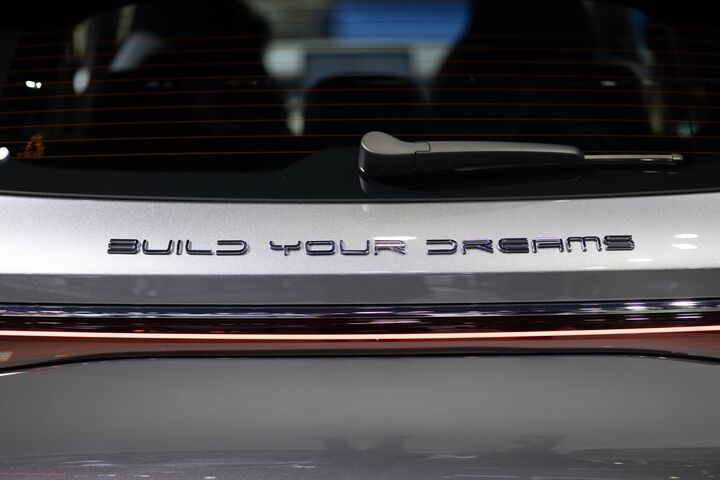 Bangkok,THAILAND - March 30 2023: BYD Auto Brand sign logo "Build Your Dreams" Automotive manufacturer company from China focus in EV Car Market in Thailand.