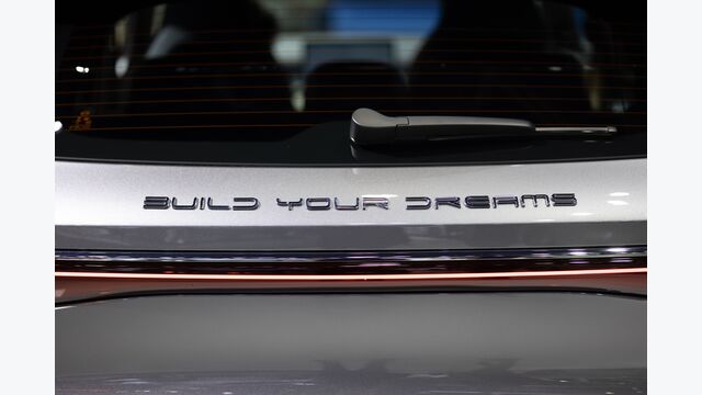 Bangkok,THAILAND - March 30 2023: BYD Auto Brand sign logo "Build Your Dreams" Automotive manufacturer company from China focus in EV Car Market in Thailand.
