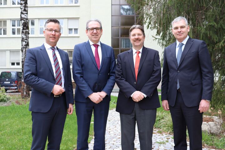 Der Plansee-Vorstand ab Juni 2023: Ulrich Lausecker, Vorstandsvorsitzenden Karlheinz Wex, Andreas Lackner und Andreas Schwenninger.