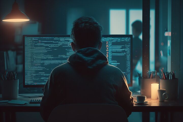 Ein IT-Experte am Computer: Cybersicherheit ist für jedes Unternehmen notwendig.