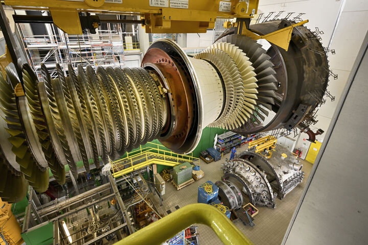 Turbinenwartung beim Kraftwerk Donaustadt