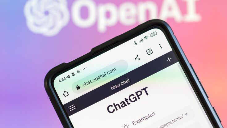 © Markus Mainka - stock.adobe.com Stuttgart, Deutschland - 14. April 2023: ChatGPT künstliche Intelligenz KI Chat GPT artificial intelligence AI mit Logo von OpenAI in Stuttgart, Deutschland. Artificial Intelligence Act der EU.