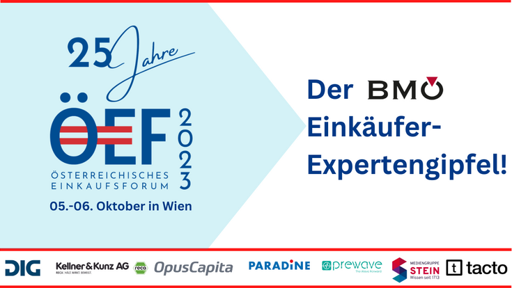 © BMÖ Bundesverband Materialwirtschaft, Einkauf und Logistik
Österreichisches EinkaufsForum 2023