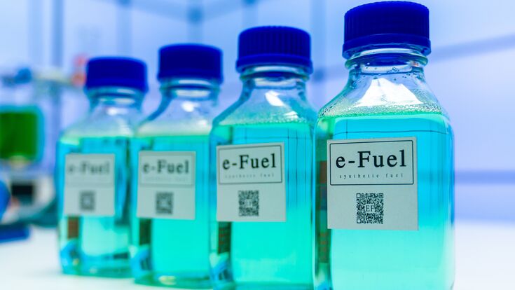 © luchschenF - stock.adobe.com Electrofuels or e-fuels or synthetic fuels are an emerging class of carbon neutral fuels that are made from renewable sources in the chemical of liquid fuels.