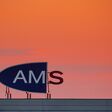 ams, austria, vienna, unemployment, sign, sky, red, orange, dramatic