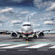 airport airplane frontal airfield dramatic plane start front copy space jet boeing aircraft aviation flugzeug flughafen rollfeld landebahn retro runway flight copy-space turbine atmosphere clouds evening dawn tarmac vacation view aeroplane panoramic business arrival travel weather cloudy sky illuminated airline parked holiday journey waiting total air vehicle modern airliner cloud ready