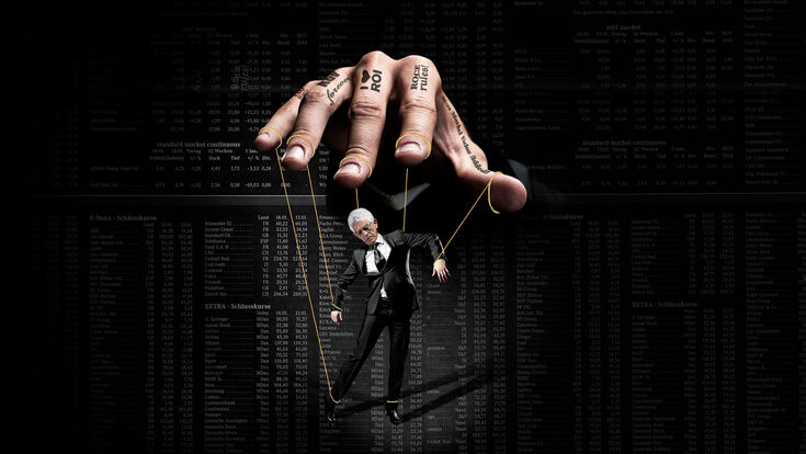 Finanzkrise Aktienkurse Kapital Marionette Strippenzieher Finanzkrise Coverstory INDUSTRIEMAGAZIN 02/2015