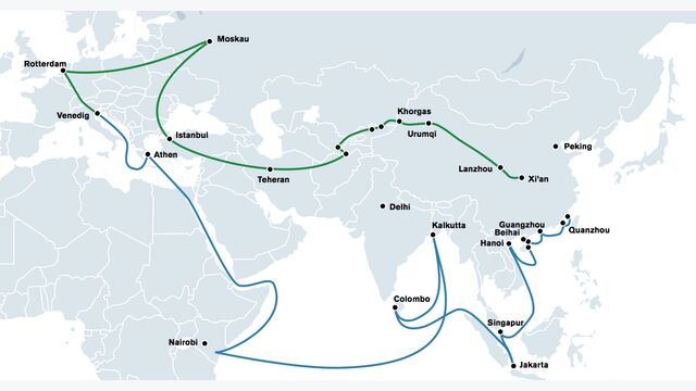 Neue Seidenstraße China Logistik