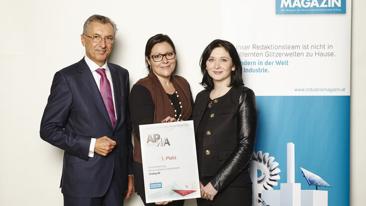 © Thomas Topf APRA 2016 Strabag Vorstandsvorsitzender Thomas Birtel Grafikerin Katja Kuhn Kommunikationschefin Diana Neumüller-Klein