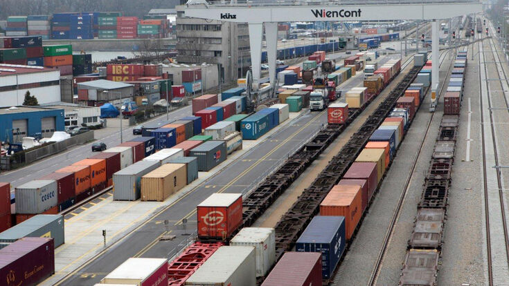 Der Hafen Wien ist Ostösterreichs größtes Logistikzentrum.