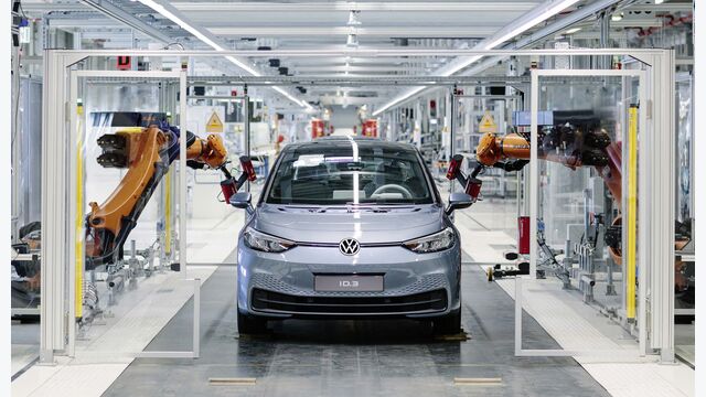 Volkswagen Elektroauto Elektroautos ID ID.3 Zwickau Sachsen auto produktion meb plattform
