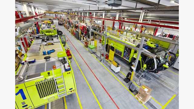 Blick in ein Werk von Rosenbauer