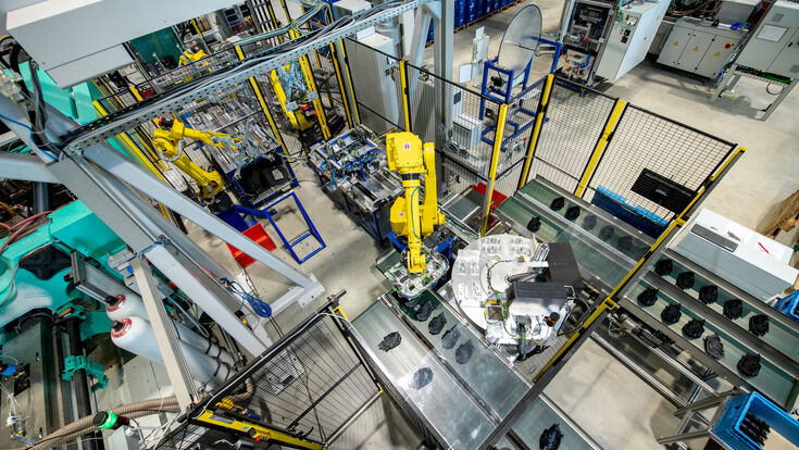 © Hartwig Zögl Automatisierungsanlage im Werk von Pollmann Austria