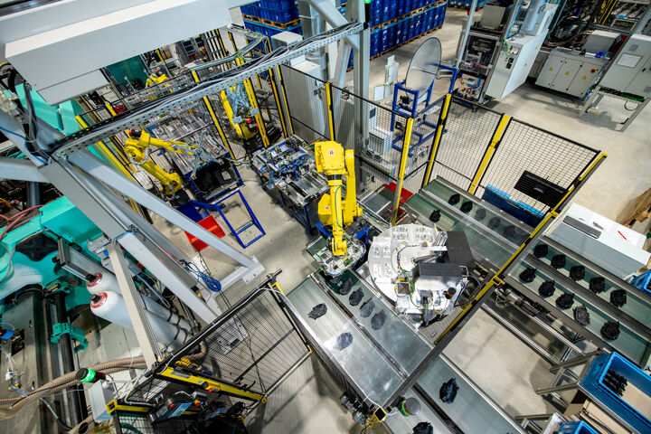 Automatisierungsanlage im Werk von Pollmann Austria