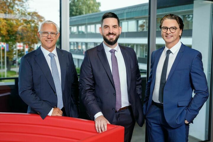 COO Andreas Sundl, der designierte Geschäftsführer Johannes Alexander Hödlmayr und CFO Robert Horvath