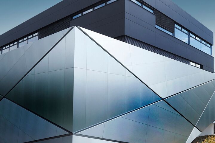 Fotomontage blau future Dome