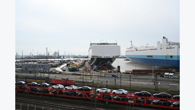 Chinesische E-Auto-Importe in Bremerhaven