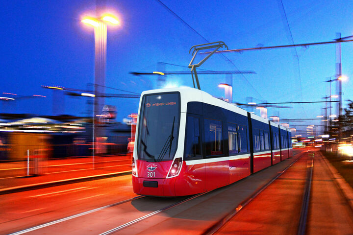 Flexity tram for Vienna, Austria - RENDERING Vienna, WL (Wiener Linien)