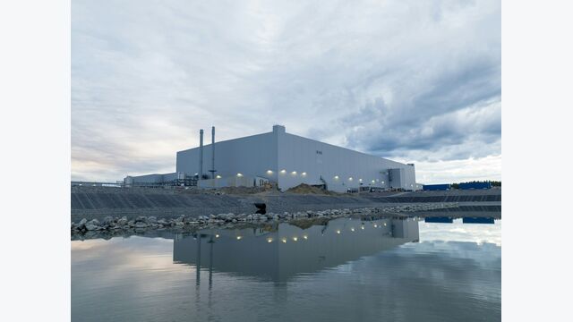 Die erste Northvolt Gigafabrik im schwedischen Skellefteå