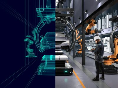 Digitaler Zwilling von Siemens um Produkte, Maschinen, Produktionsprozesse und ganze Anlagen in der digitalen Welt zu entwerfen
